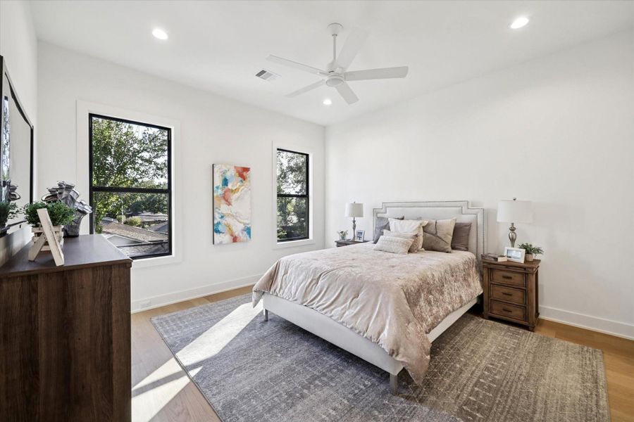 Furnished interior view inside a new home in , Houston (Image 33).