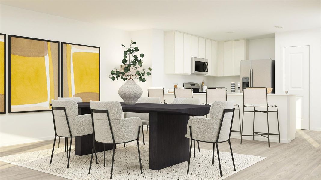 Furnished interior view inside a new home in Sunterra, Katy (Image 5).