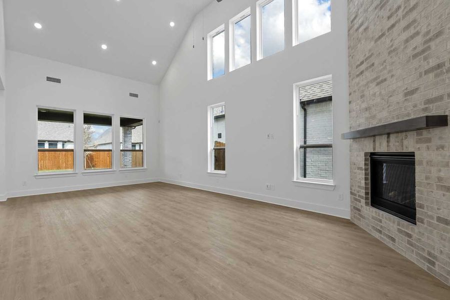 Representative Family Room - some options shown