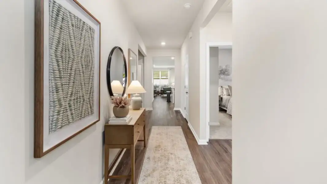 Representative furnished interior of a home built from the Cali by D.R. Horton in Audra Oaks, Denton (Image 5).