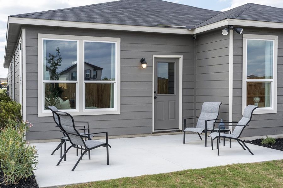 Optional back patio