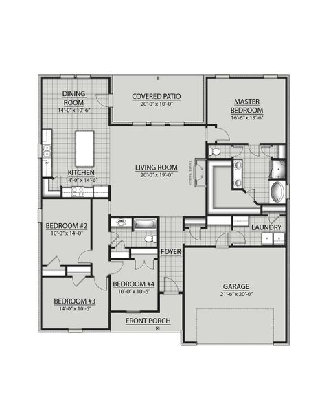 Camellia V H - Open Floor Plan - DSLD Homes