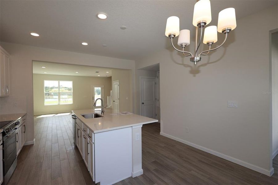 Furnished interior view inside a new home in Center Lake on the Park, St. Cloud (Image 10).