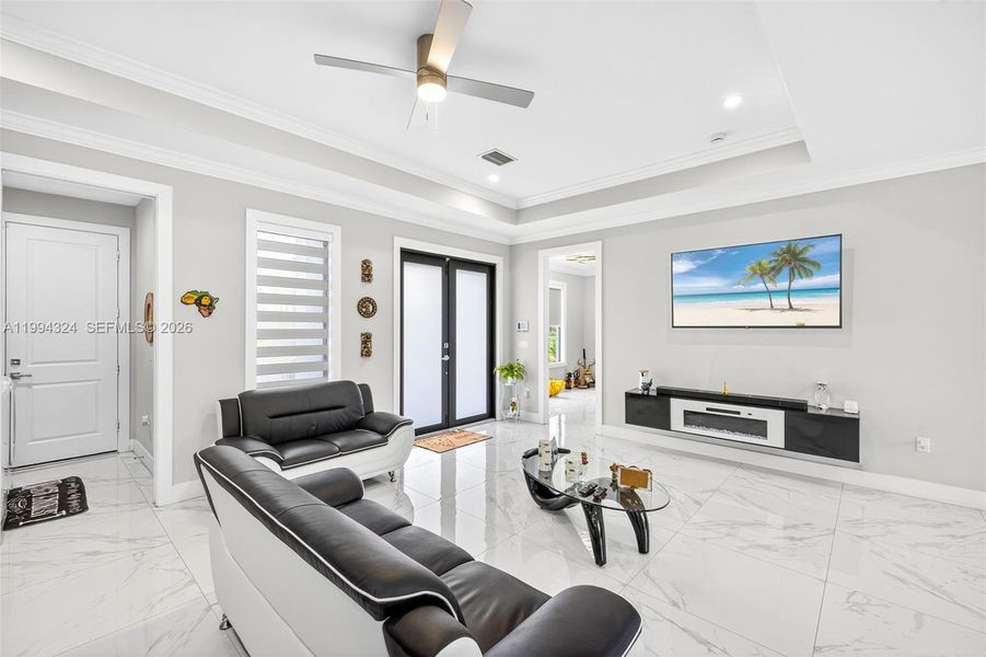 Furnished interior view inside a new home in , Naples (Image 9).