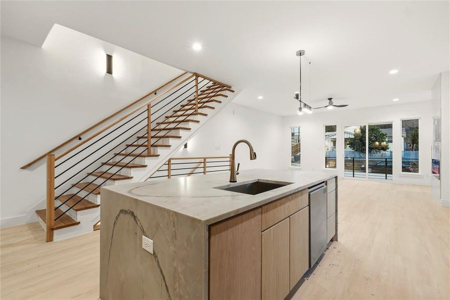 Furnished interior view inside a new home in , Dallas (Image 7).