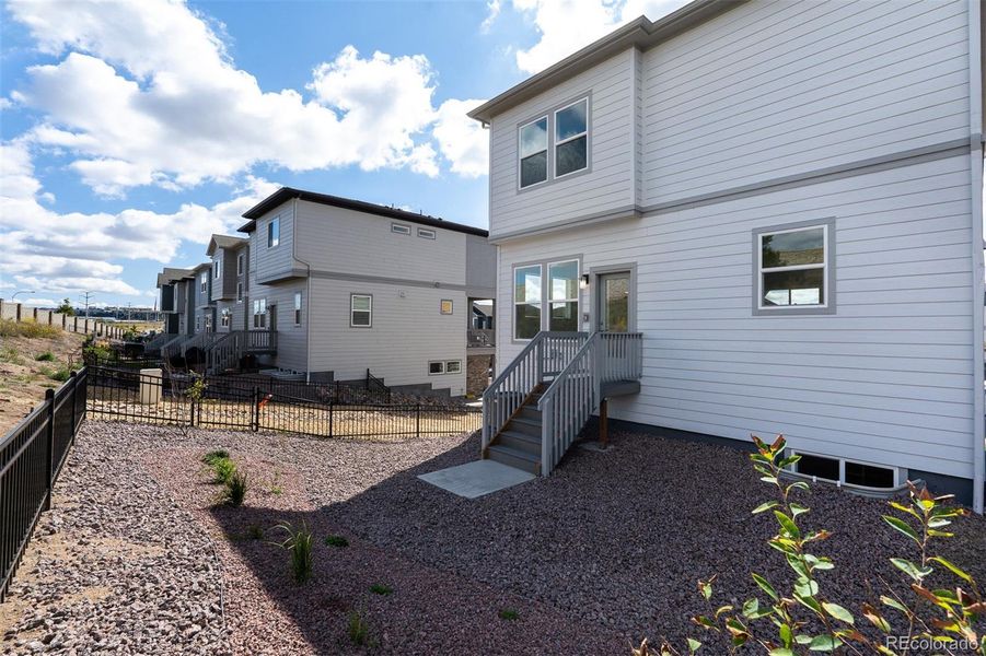 Exterior details and patio area of a home in Trailside at Cottonwood Creek, Colorado Springs (Image 2). Exterior details and patio area of a home in Trailside at Cottonwood Creek, Colorado Springs (Image 2).