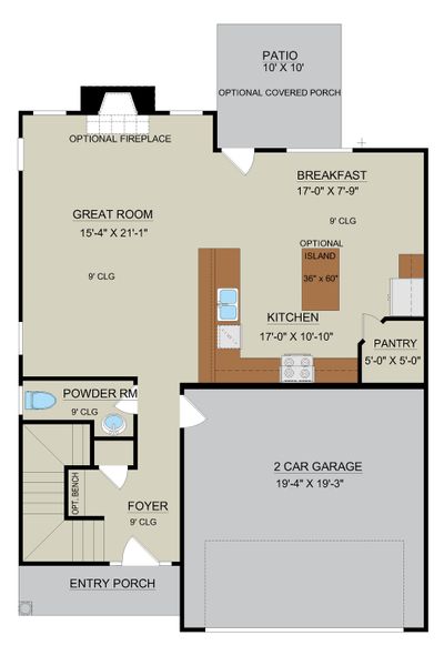 Edisto Floor Plan First Floor Layout | Open Concept Design