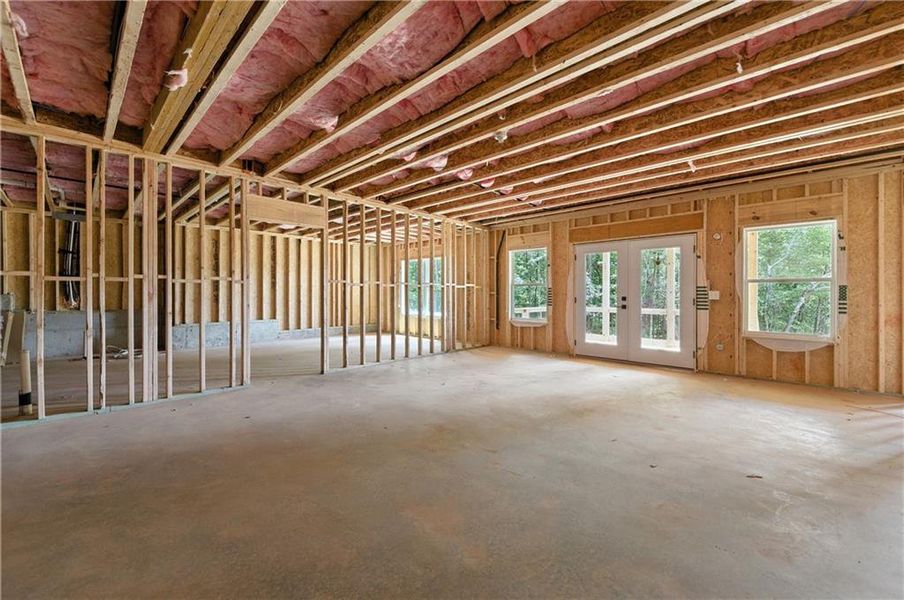 In-progress construction of a new home in , Ball Ground, GA (Image 46).