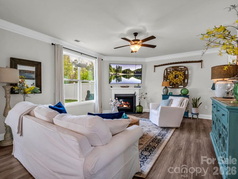 Living Room with Gas Fireplace