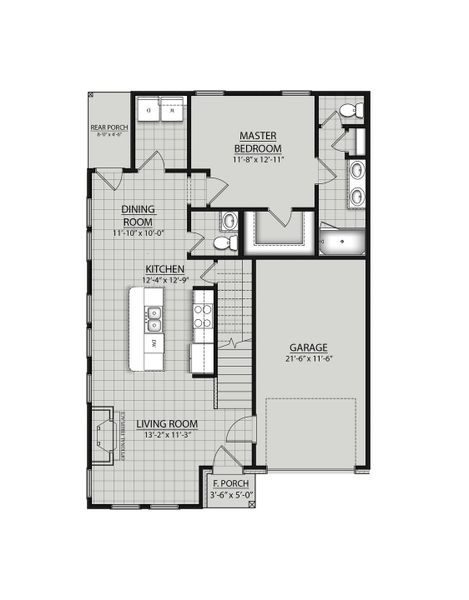 2D floor plan layout of this home in Hickory Cove, Burns, TN (Image 2). 2D floor plan layout of this home in Hickory Cove, Burns, TN (Image 2).