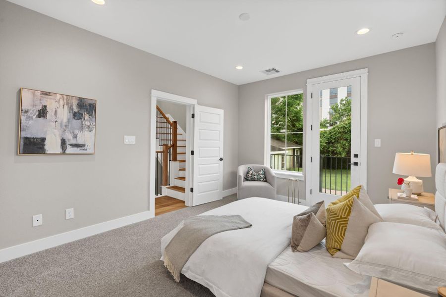 Furnished interior view inside a new home in , Houston (Image 8).