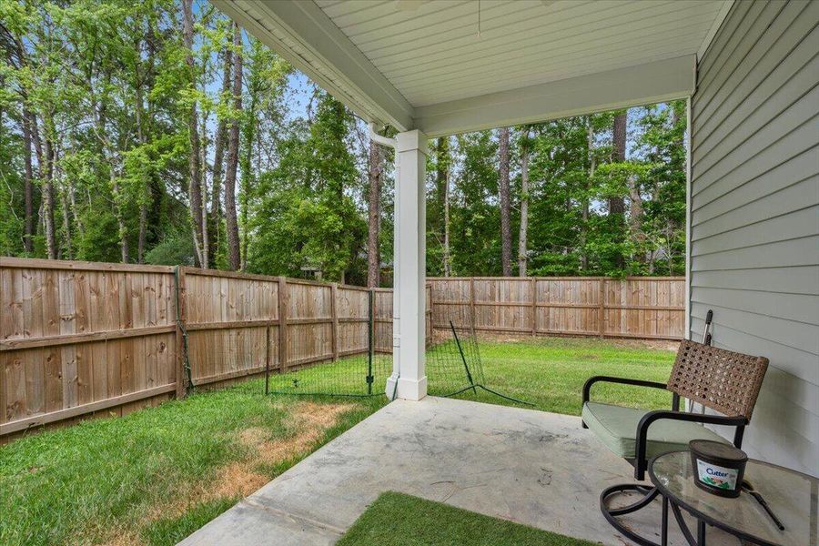 Exterior details and patio area of a home in Six Oaks, Summerville (Image 24).
