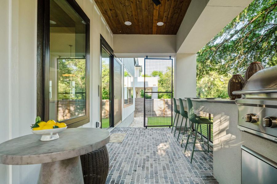 Exterior details and patio area of a home in , Austin (Image 23).