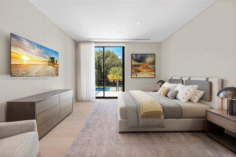 Furnished interior view inside a new home in , Coral Gables (Image 16).