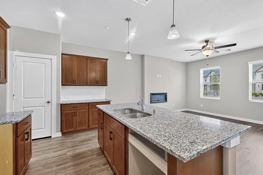 Furnished interior view inside a new home in Solterra Texas, Mesquite (Image 8). Furnished interior view inside a new home in Solterra Texas, Mesquite (Image 8).