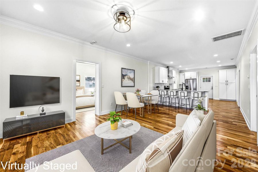 Furnished interior view inside a new home in , Hendersonville (Image 31).