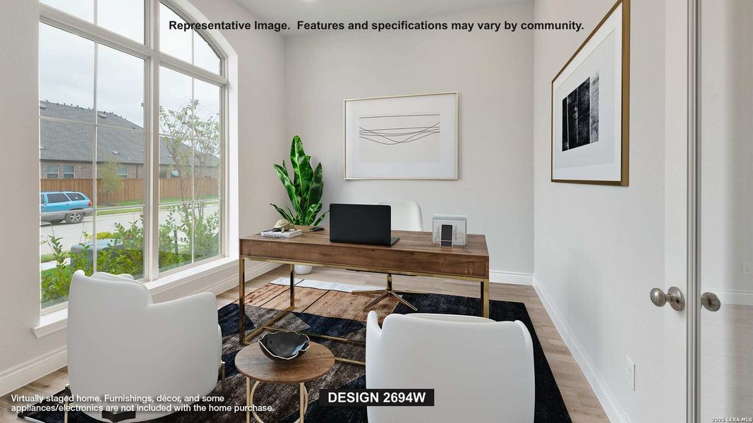 Furnished interior view inside a new home in Ladera, San Antonio (Image 3).