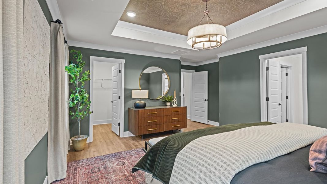 Representative furnished interior of a home built from the Pelham by DRB Homes in Station Pointe, Angier (Image 35).