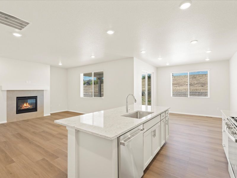 The Granby floorplan interior image taken at a Meritage Homes community in Northern, Colorado.