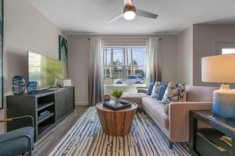 Furnished interior view inside a new home in , St. Cloud (Image 15). Furnished interior view inside a new home in , St. Cloud (Image 15).