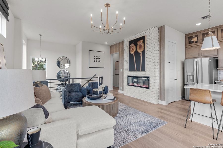 Furnished interior view inside a new home in Prominence – Now Selling, San Antonio (Image 9).