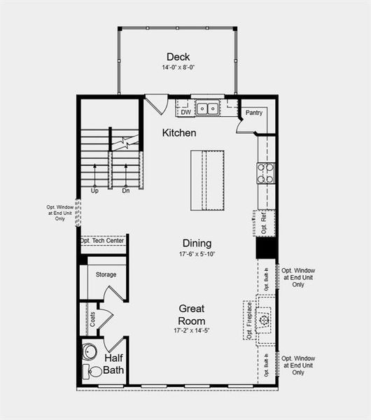 2D floor plan layout of this home in Rosewood Farm, Lawrenceville, GA (Image 7).