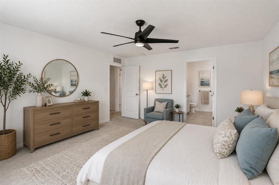 Furnished interior view inside a new home in Belair Place, Sanford (Image 9).