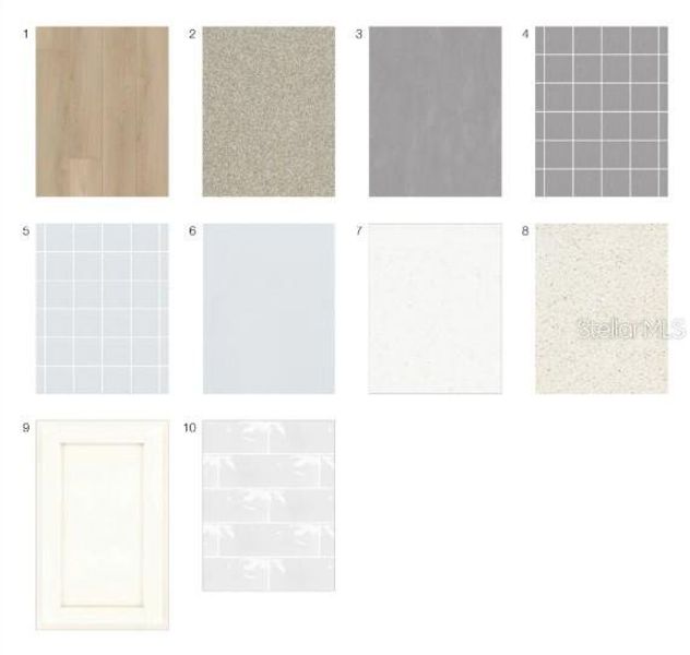 Sample of building materials used in homes in Esplanade at Wellen Park, Englewood (Image 10).