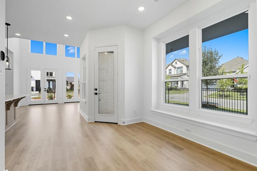 Spacious, unfurnished interior of a new home in Walsh: Townhomes - The Patios, Aledo (Image 19). Spacious, unfurnished interior of a new home in Walsh: Townhomes - The Patios, Aledo (Image 19).