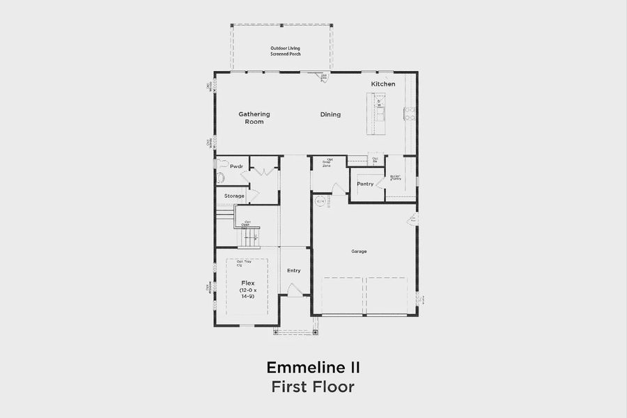 2D floor plan layout of this home in Shelton Square, Murfreesboro, TN (Image 4).