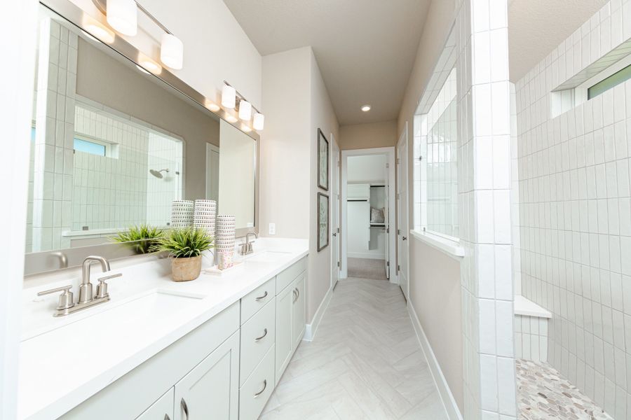 Representative furnished interior of a home built from the Cambridge by Beazer Homes in The Highlands, Porter (Image 9).