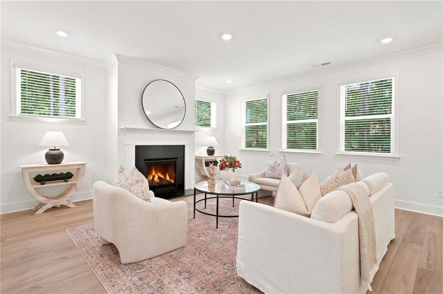 Furnished interior view inside a new home in , Dallas (Image 14). Furnished interior view inside a new home in , Dallas (Image 14).