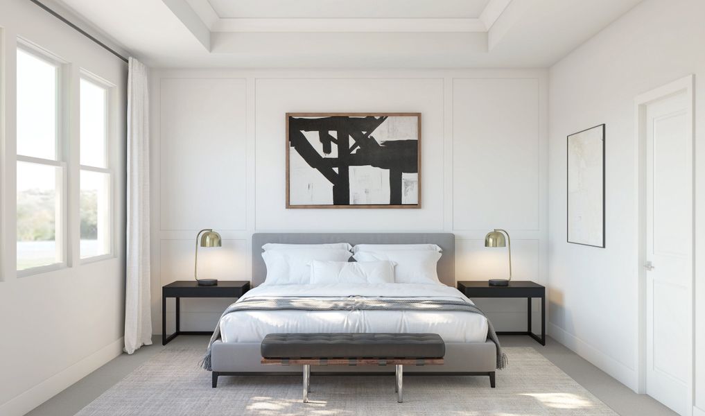 Primary suite with plush carpeting Primary suite with plush carpeting