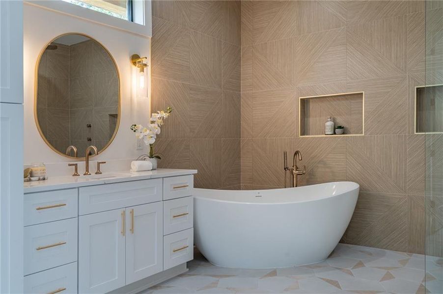 Furnished interior view inside a new home in , Brookhaven (Image 14).