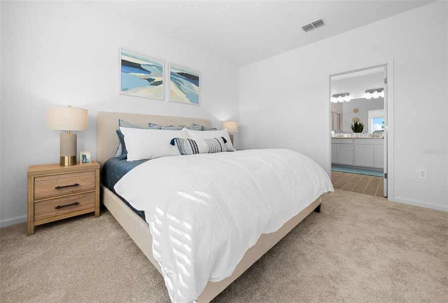 Furnished interior view inside a new home in Pioneer Ranch: Pioneer Ranch 50's, Ocala (Image 22).