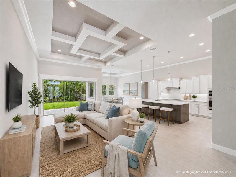 Furnished interior view inside a new home in , Palm Coast (Image 32).