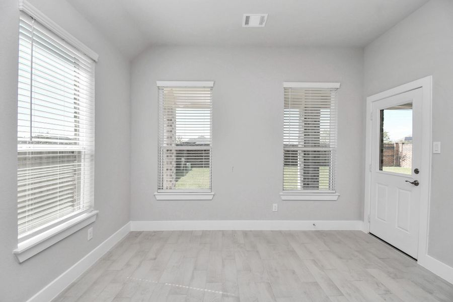Take another look at the breakfast area. Sample photo of completed home with similar floor plan. Actual colors and selections may vary.