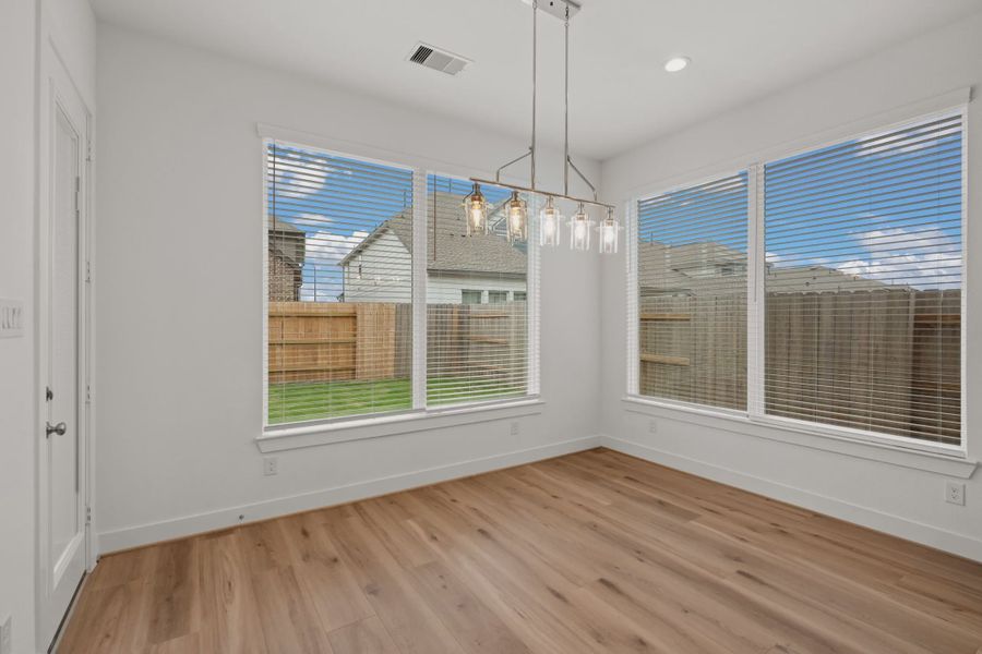 Representative unfurnished interior of a home built from the Waterford by Chesmar Homes in Brookewater 60's, Rosenberg (Image 11).