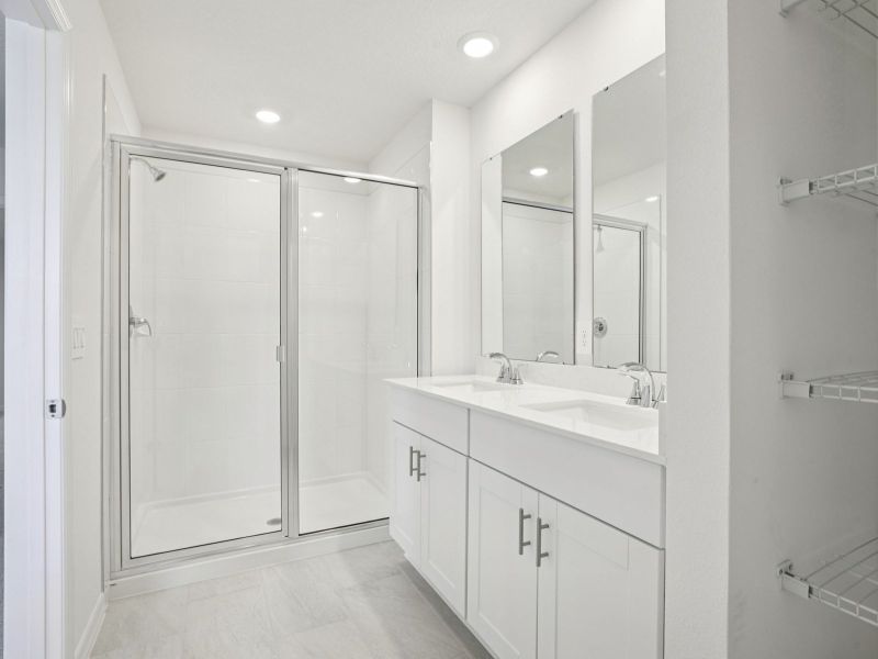 Furnished interior view inside a new home in The Reserve at Hammock Oaks Townes, Lady Lake (Image 5).