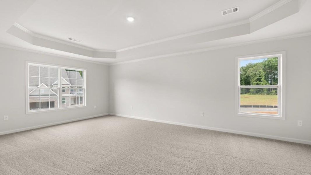 Spacious, unfurnished interior of a new home in Haven Abbey, Cumming (Image 29). Spacious, unfurnished interior of a new home in Haven Abbey, Cumming (Image 29).