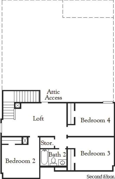 2D floor plan layout of this home in Garden Grove, San Antonio, TX (Image 3).