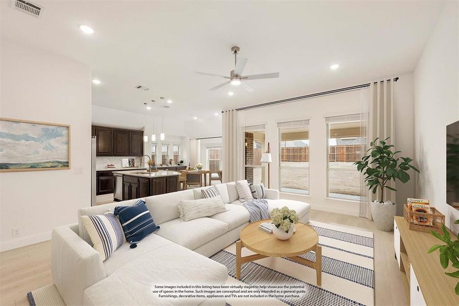 Furnished interior view inside a new home in Hampton Park, Glenn Heights (Image 7). Furnished interior view inside a new home in Hampton Park, Glenn Heights (Image 7).