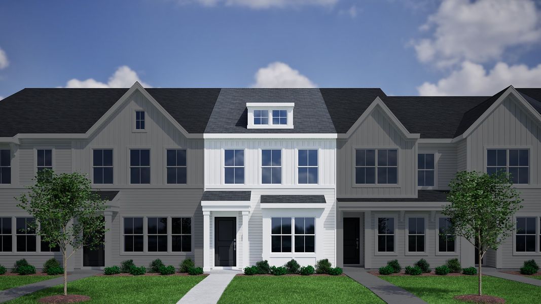 Representative exterior photo of a completed home built from the Clover - Genesis Value Collection by Mungo Homes in Westview, Charlotte, NC (Image 20).