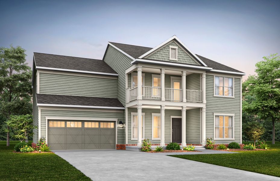 Representative exterior photo of a completed home built from the Woodward by Pulte Homes in Indigo Bay, Myrtle Beach, SC (Image 1). Representative exterior photo of a completed home built from the Woodward by Pulte Homes in Indigo Bay, Myrtle Beach, SC (Image 1).