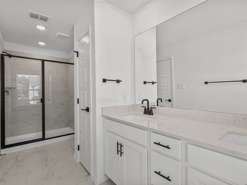 Furnished interior view inside a new home in Meadows at Oak Creek, San Antonio (Image 12).