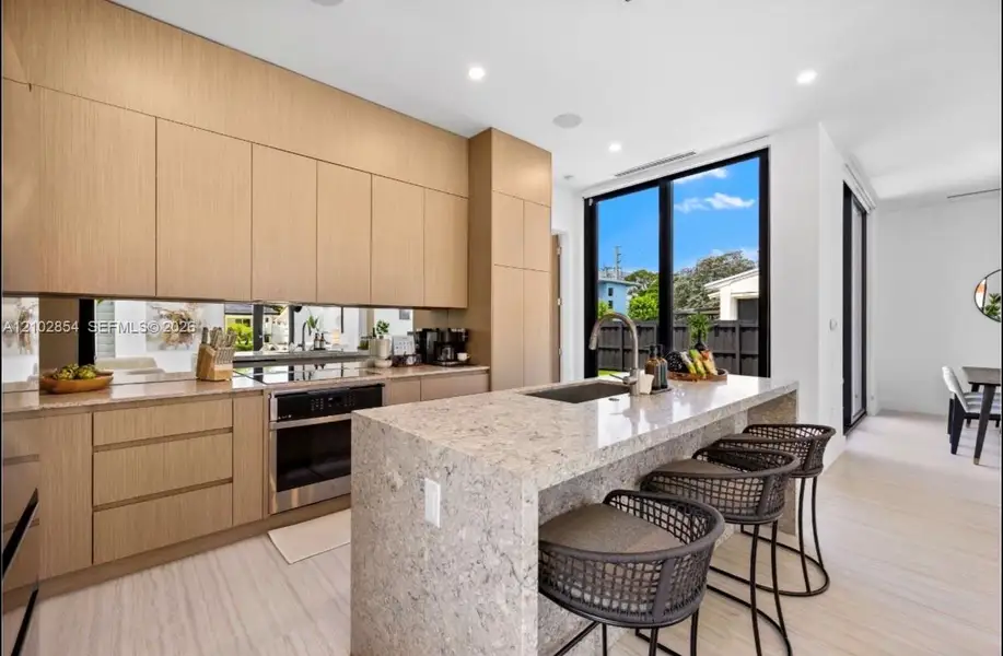 Furnished interior view inside a new home in , Miami (Image 16).