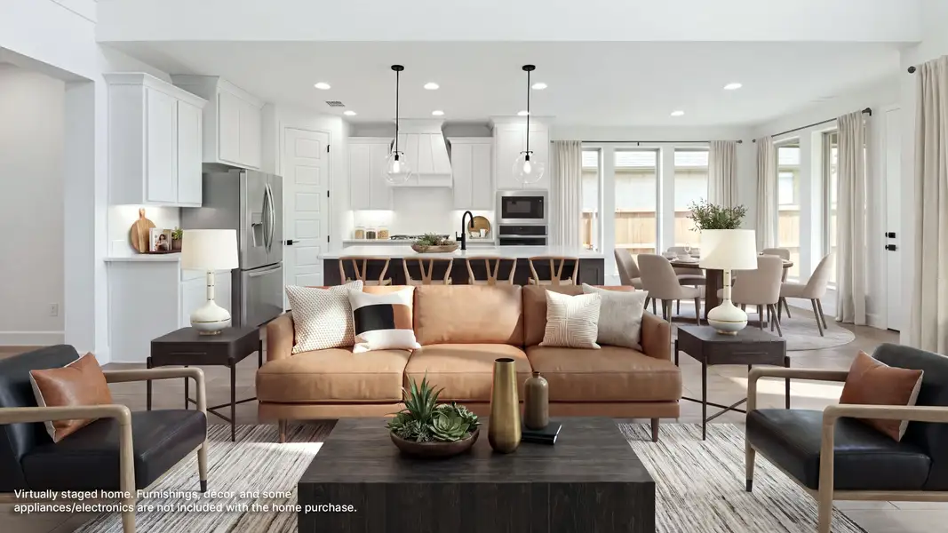 Furnished interior view inside a new home in Eliana, McKinney (Image 8).