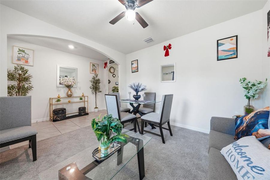 Furnished interior view inside a new home in Lake Diamond, Ocala (Image 34).