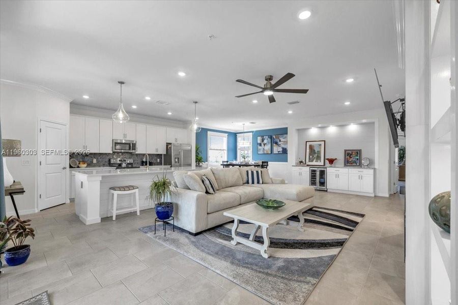 Furnished interior view inside a new home in , Naples (Image 18).