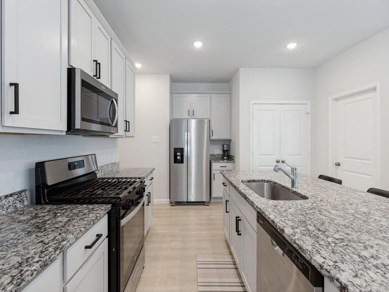 Furnished interior view inside a new home in , Conroe (Image 7).